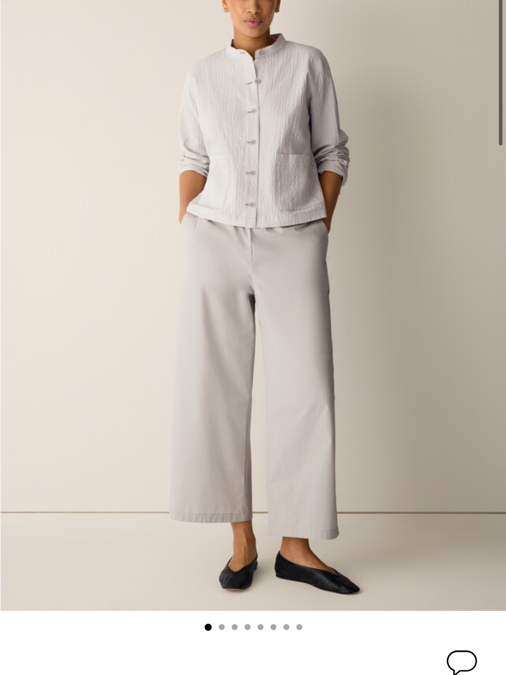 Women’s Wide-Leg Crop Pants in White